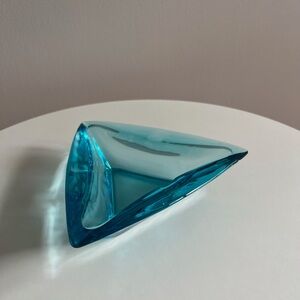 Mid Century Blue Ashtray